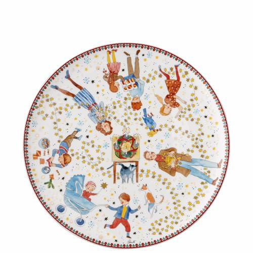 Hutschenreuther Assiette à biscuits 28 cm, porcelaine, multicolore