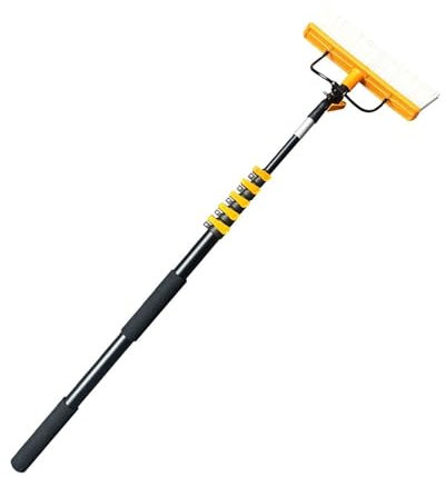 Tragbare Reinigungsbürste für Schwimmbäder mit verstellbarem Kopf, ausziehbare Fensterreinigungsbürste für Wände, Fliesen, Böden, Stufen, Photovoltaik- und Sonnenkollektoren (Größe: 6 m)