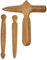 3 Stücke Thai Massagestab Holz, Thai Massage Tool, Massagestäbchen Muskel, Fuß Holz Massagestab, Massage Holz Trigger Roller, Massage Holzstab Werkzeuge, Triggerpunkt Massagegerät Holz für Körper