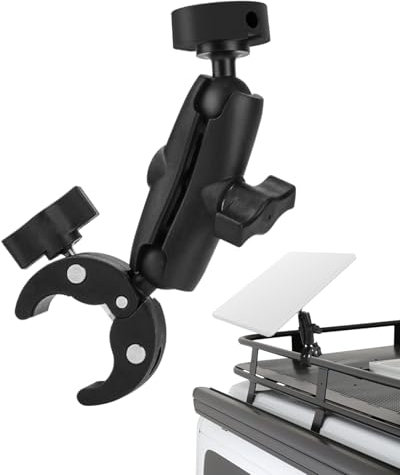 Starlink Mini Mount - Adjustable Clamp Mount for RV Ladders, Guardrails and More - Convenient Size - Universally Adjustable Angle - Starlink Mini Accessories - Compatible with Original Pipe Adapter