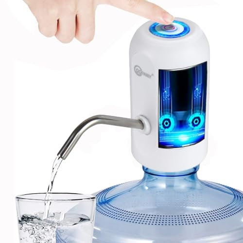 CoolWAY Gallonen-Wasserflasche, elektrische Wasserpumpe, tragbarer elektrischer Wasserspender, funktioniert mit Außenfiltern (K012 Wasserpumpe)