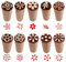 JDCMEI 10 Stück Stempel für Ton und Keramik, Hölzerne Tontöpferstempel, Natürliche Holzstempel, Säule Holz Stempel, Handgeschnitzte Stempel mit Gemischten Mustern für DIY Ton, Keramik und Scrapbooking