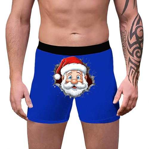 Sale Angebote Angebote Des Tages Herren Weihnachten Boxer Shorts Unterhosen Männer Lustig Gifts for Boyfriend Herren Slip Weihnachtsunterhose Angora Unterwäsche Herren Personalisierte Boxershorts