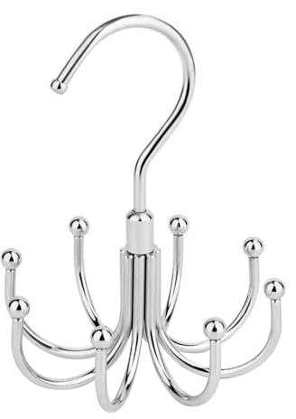 FDEETY 2 Stück Krakenform Gürtelhalter Krawattenhalter Schalhalter Accessoires Aufbewahrung Kleiderschrank Organizer Drehbarer Haken