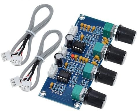 Richeyty XH-A901 Tone Board Preamp mit Höhen-, Bass-, Lautstärkeregelung Vorverstärker-Klangregler für Verstärkerplatinen