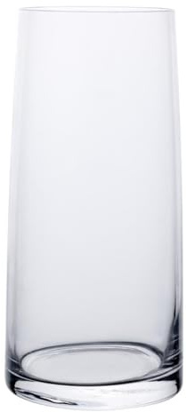 Olympia Arno Crystal Glass Long Drink Tumblers 430ml, Pack of 6 | Provides brilliant clarity to showcase colourful cocktails and soft drinks, built to withstand busy commercial environments.