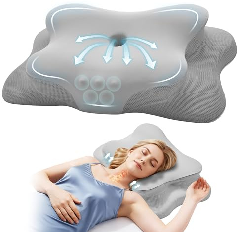 Autsel Schmetterlingskissen, Nackenkissen Memory Foam, Ergonomisches Kissen | Kopfkissen Seitenschläfer, Nackenstützkissen, Orthopädisches Kissen Für Nackenschmerzen, Schlafkissen, Pillows For Sleeping
