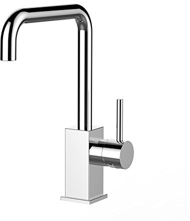 VIZIO Einhebel Wasserhahn Küchenmischer mit schwenkbarem N Auslauf/CHROM/Profi/quadratischer Design/Restaurant/Haus