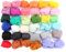 rosenice Filzwolle 36 Farben Märchenwolle Schafwolle Set zum Nassfilzen und Trockenfilzen DIY