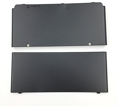 For New 3DS Version Front Back Faceplate Plates Upper & Back Battery Housing Shell Case Cover (Black)