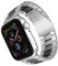 ARTCHE para Correa Apple Watch 49mm 45mm 44mm 42mm Metal de Acero Inoxidable Correa de Repuesto Compatible con iWatch Ultra Series 8 SE 7 6 5 4 3 2 1 -Plata & Negro