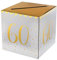 Chal Spardose zum 60. Geburtstag, Weiß und Gold Metallic