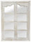 elbmöbel Wandspiegel weiß aus Holz mit Fensterladen Spiegel (86x63)
