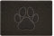 Nicoman Paw Embossed Shape Outdoor Only Dirt-Trapper Door Mat Washable Barrier Heavy Duty Doormat - (Drainage Open-Back, Small, Brown, 60 x 40cm)