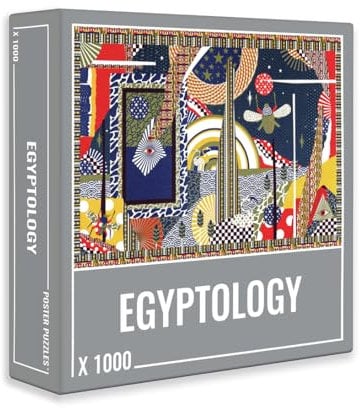 Cloudberries Egyptology Premium-Puzzle, 1000 Teile, altägyptisches Thema, für Erwachsene, mit coolem Collage-Design