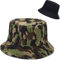 XYIYI Camo Armee Grün Reversibel Fischerhüte Anglerhut Sonnenhut Für Damen Mädchen