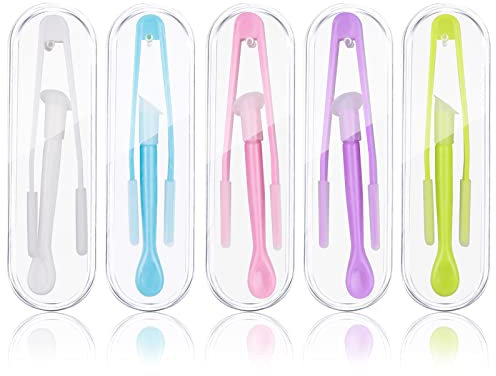Jinlaili Kontaktlinsen Pinzetten, Kontaktlinsen Inserter Remover, Kontaktlinsen Entfernen Pinzette und Saugnapf, Kunststoff Kontaktlinsen Remover, Pinzette Suction Stick für Reisen Haushalt