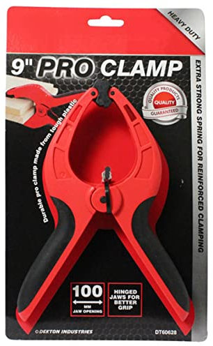 Pro Clamps, 9 Inch Extra Strength Grip Clip, Heavy Duty Plastic Clamp for Photography, Tarpaulin, Crafts, Garden, Patio