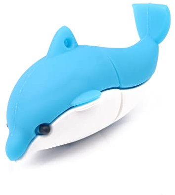 Hsthe Sea Unidad flash USB, 32 G, diseño de dibujos animados, USB 2.0, de alta velocidad, disco de memoria portátil para almacenamiento de datos (delfín)