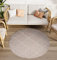 TAPISO Arruba Teppich Outdoor Indoor Rosa Grau Raute Sisal Optik Wasserfest UV-Beständig Wetterfest Terasse Balkon Außenbereich ÖKO-TEX 130 x 130 cm