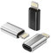 Lot de 3 adaptateurs Lightning vers USB C - Écrou vers Lightning mâle - Câble de charge - Bloc d'alimentation - Accessoires pour iPhone 14, 13, 12, 11 Pro Max, Mini 7, 8 Plus, X, Xs, Xr, Se tp