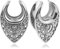 Vankula Ohr Tunnel Flesh Plug Saddles Hohl Edelstahl für Gestreckte Expander Ohrpiercing 8mm(0G) Silber
