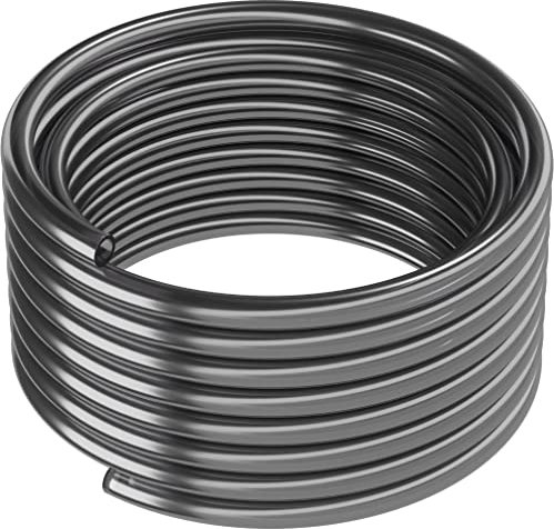 ARKA PVC-Schlauch - 9/12 mm, Grau, 10 m - Robuster und Flexibler Schlauch, ideal für den Einsatz als Aquariumschlauch, Wasserschlauch und Luftschlauch