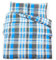 vidaXL Bettwäsche Set Bettgarnitur Bettbezug Kissenbezug Deckenbezug Bettwaren Pflegeleicht Knitterfrei Blau Grau 260x220cm Baumwolle