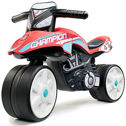 FALK - Laufrad Moto Street Champion – Rot – leise Räder – ab 2 Jahren – 40% recycelter Kunststoff 540S