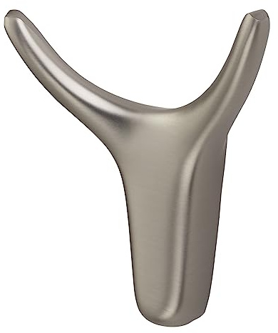 SOTECH Garderobenhaken TORO Höhe: 66 x Breite: 60 mm Edelstahloptik | Kleiderhaken modern aus Zinkdruckguss stabiler Wandhaken auch für Jacken