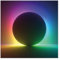Bilderwelten Fototapete Gaming Buntes Neonlicht mit Kreis 192 x 192 cm Vlies-Tapete XXL Smart Wandtapete Wanddekoration Wohnzimmer Schlafzimmer