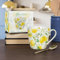 Lesser & Pavey British Designed Coffee Mug | Ceramic Coffee Mugs for Home or Work | Large Mugs for Hot Drinks | Tea and Coffee Cups (Lemon Grove Breakfast Mug)