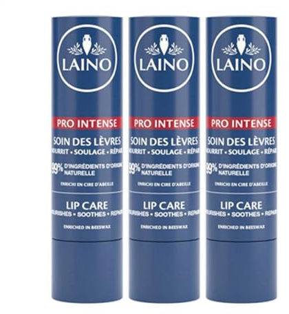 Laino Pro Intense Lippenpflege 3 x 4 g Packung, Davon 1 Geschenkt