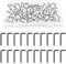 UFURMATE Screw in Hooks, 70Pcs M2.8 * 35mm L Shaped Hooks Shouldered Dresser Cup Hooks Right Angle Hooks Self Tapping Screw Hooks for Indoor and Outdoor Hanging (Black)