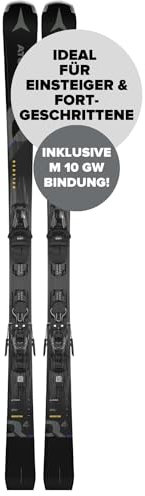 ATOMIC PM REDSTER Q4 161 Ski - Graue Atomic Skier 161cm - Leichter Herren & Damen Ski - Alpinski & Carvingski - Damen & Herren Skier mit Bindung (voreingestellte M 10 GW Bindung)
