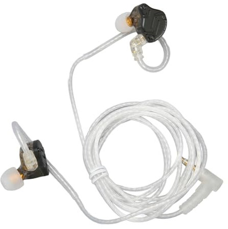 Fabater Auriculares con Cable para Monitor, Auriculares con Monitor de Alta Sensibilidad KZ ZS10 Pro X para Oficina