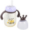 Abaodam Wasserflasche Fütterung Flasche Strohbecher Für Babys Babyfütterung Muttermilchflaschen Wasserflaschen Babyflasche Wasserbecher Doppelter Zweck Violett Kleinkind Ppso