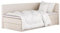 mybed. Boxspringbett Einzelbett Mitto Conti Twin Rechte Seite Polsterbett mit Bettkasten Hellbeige 7-Zonen Taschenmatratze H3 120x200 und Topper Jugendbett Kinderbett