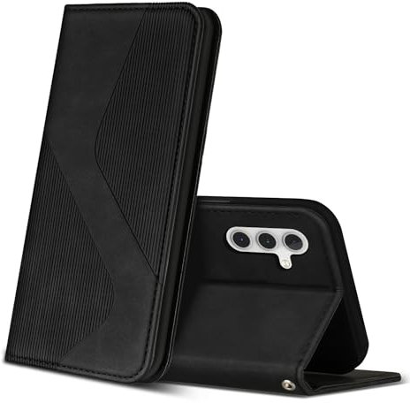 ZONNAVI Cover per Samsung Galaxy S24 Plus, Flip Custodia Pelle PU con [Slot Cart] [Supporto Stand] [Magnetica], Cover a Libro Portafoglio per Samsung S24+ (Nero)