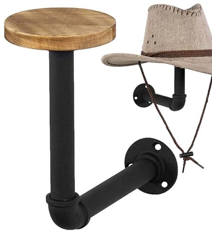Helmets Holder Rack - Metal Bikke Helmets Holder, Helmets Hanger Wall Mount | 800g Metal Hanger Stand for Bicyclle Helmets Display, Water Pipe Hat Wall Rack, Motorcycle Accessories Caps Hats Helmets
