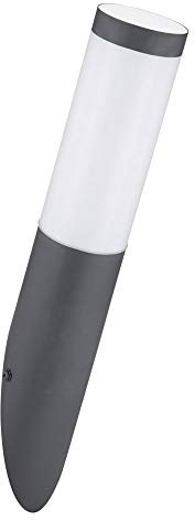 GLOBO LIGHTING LED Wandleuchte Fackellampe Edelstahl anthrazit Gartenleuchte Terrassenlampe Außenleuchte, 11W 1055lm 3000K, DxH 7,6x39 cm