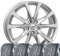 4 Winterräder Winter Brixen 6,5x16 ET 46 5x112 Brillantsilber mit 215/60 R16 99H HAN Winter i*cept RS3 W462 XL SBL M+S 3PMSF
