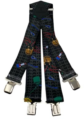 Tomahawk Heavy Duty Braces, Adjustable, Unisex Suspenders, Strong Clasp (Mechanics)