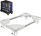 STOUCLA Adatto per PC Tower, supporto per CPU portatile, supporto per CPU universale a quattro ruote, supporto per computer desktop, carrello CPU sotto la scrivania del gamer, bianco
