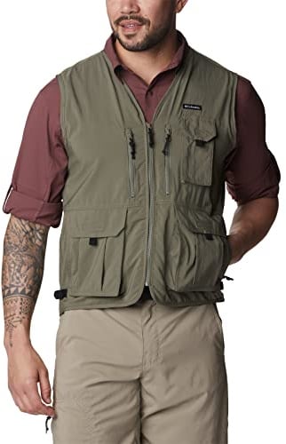 Columbia Men's Silver Ridge Utility Vest, Fleece Gilet Vest
