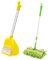 Perfeclan Scopa Mini con Mop per Bambini, Mop Verde