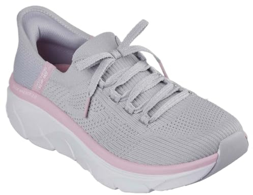 Skechers Damen D'LUX Walker Sneaker, grau, 38 EU