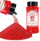 Purpurina Holográfica Ultrafina Rojo de 140g, Purpurina Cosmética Iridiscente para Cabello, Rostro, Cuerpo, Uñas y Maquillaje Navideño. Ideal para resina, vidrio y manualidades.