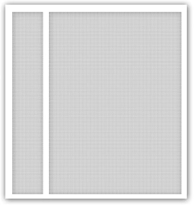 Bianco 90x260cm Zanzariera Magnetica per Finestre - Design Sottile e Discreto con Massima Traspirabilità