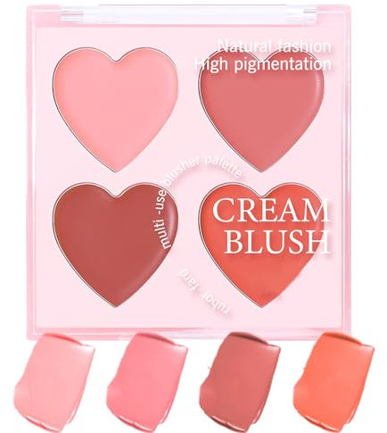 Dayysiuy Palette Blush per Guance | Palette Viso Opaca per Contouring e Blush,Cosmetici Viso Effetto Prolungato Per Viaggi Matrimonio Appuntamenti e Uso Quotidiano